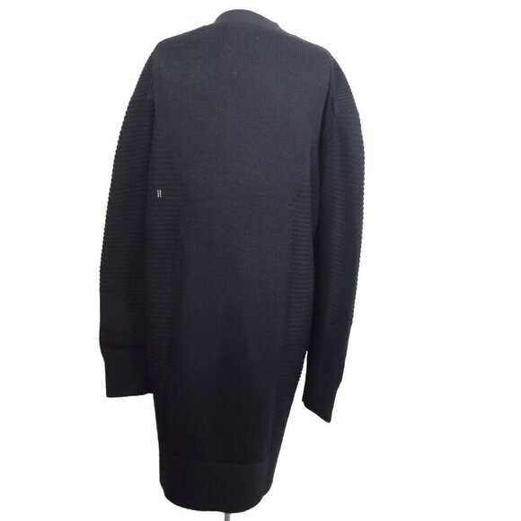 Kit and Ace Women's ? Black Long Cardigan Sweater Long Sleeve Front Button - Picture 4 of 4